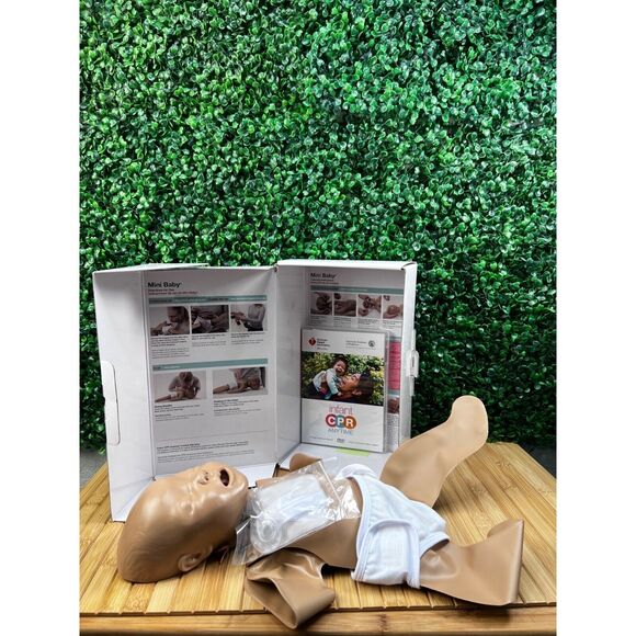Infant CPR Anytime Kit AHA Heart Association DVD Training + Baby Manikin - Picture 9 of 12